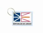 Keychain keyring double sided flag country canada Newfoundland and Labrador