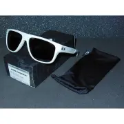 New Oakley Breadbox Sunglasses Matte Cloud/Black Iridium POLARIZED bread box