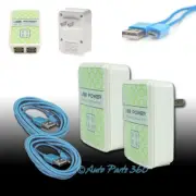 2X 4 USB PORT WALL ADAPTER+10FT CABLE POWER CHARGER AQUA FOR GALAXY S4 S3 NOTE 2