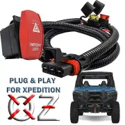 Pulse Busbar Plug Wire Kit Emergency Light On/Off Red Rocker Switch XPEDITION XP