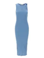 [J.W. Anderson] J. W. Anderson-Logo Ribbed Dress Abiti Celeste-Donna S Light Blue