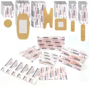 First Aid Plastic Adhesive Bandages Flexible Band Aid Assorted Size 120 Pcs Pack