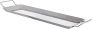 Totority 1pc Grill Tray Pan Cooking Outdoor Barbecue Grill Plate Accessories Barbecue Trays Grill Plates for Gas Grill Camping Non-Stick Grill Grill Plate Silver Stainless Steel