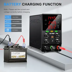 Nice-power 快速充電可調直流電源,帶 USB Type-C 端口 12V 24V 48V 60V 30V 10