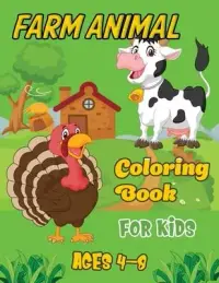 在飛比找博客來優惠-Farm Animal Coloring Book For 