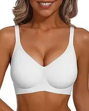 [Vertvie] Bras for Women No Underwire Push Up Bra Wireless Seamless Supportive Full Coverage Bralettes Convertible T Shirt Bras