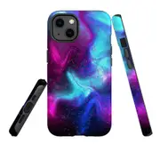 For Apple iPhone 13 Case, Armour Back Cover, Abstract Galaxy