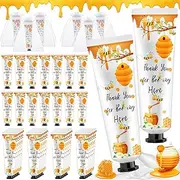 Swiffen 48 Sets Baby Shower Hand Cream Bulk Bee Honey Baby Shower Favors Bridal Thank You Hand Cream for Guests Travel Size Lotion with Organza Bags