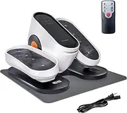 Electric Pedal Exerciser, Under Desk Elliptical Exercise Machines, with Remote Control, Quiet & Portable Electric Seated Pedal Exerciser, No Assembly Required, for Arm/Leg Exercise
