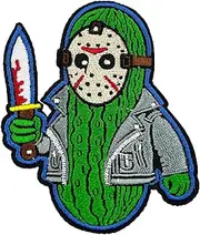 [Stitch-Witch] Holloween Horror Pickle Jason Embroidered Iron On Patch