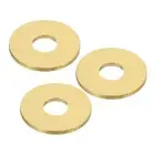 3Pcs Brass Flat Washer, M10 3/16"x1/16"x0.116mm Fenders Washers Assortment