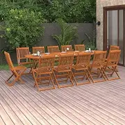Acacia Wood Patio Table Set, Outdoor Furniture for Balcony, Deck, Garden Dining, Chairs for Lawn, Porch and Pieces Furniture
