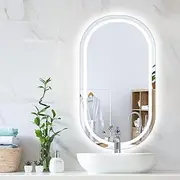 EMITTO LED Bathroom Mirror – Makeup, Hollywood, Dressing Table, Light, Wall, Mirrors, Anti-Fog, Clear, Vanity