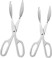 LIFKOME Sturdy Material Easy to Use Food Tong Salad Clip Set for Baking Serving