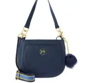 JOY Chic Leather Crossbody Shoulder Bag W/ Pompom, RFID & Anti-Microbial COLORS