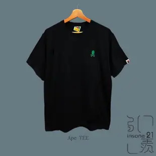 APE A BATHING APE PIRATE 海盜 LOGO 黑綠 男款 黑 短TEE 短袖【Insane-21】