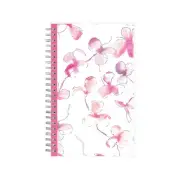 2025 Blue Sky Orchid 5" x 8" Weekly & Monthly Planner Plastic Cover White/Pink