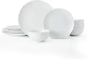 [Mikasa] Chalk Porcelain Dinner Set, White (12 Pieces)