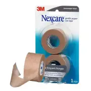 Nexcare Gentle Paper First Aid Tape, Tan, 1 in x 10 yds, 2 Rolls