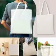 Reusable Groceries Bags Washable Foldable Heavy Duty Canvas Tote with Handles