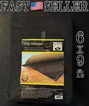 QSM Slip Stopper Non Slip Rug Pad Black - 6x9ft