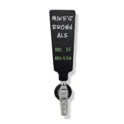 Beer Coffee Tap Handle with Black Dry-erase Chalkboard Marker Board, pine wood