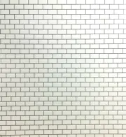 Dollhouse Subway Metro Wall Tile White Embossed Paper 1:12 Scale Dark Grout