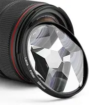 Prism Glass Prism CPL UV Lens Filter, Suitable for SLR Camera Filter Photography(Add 77mm Adapter,58mm 9P Linear)