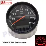 85mm 0-8000RPM Car Marine Tachometer Boat Gauge Digital Hourmeter Diesel Engine (for: Ferrari)