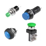7/12/25/30mm Momentary Push Button Switch Round Flat Button
