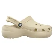 Crocs Women's Classic Platform Clogs Bone (US 4-10) US Women's 9