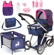 Design 18354AC Huge pram Jogger Sport Dolls Stroller Height Adjustable Mega