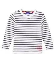 [Scotch & Soda Kids] Scotch & Soda Kids Striped cotton T-shirt Y 14 white