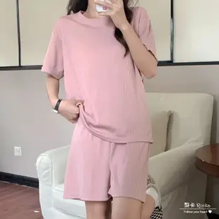 【梨卡】睡衣 睡衣套裝【涼感 套裝】家居服 女生套裝 睡褲 夏天睡衣 短袖睡衣 睡衣女生 BR1740【現貨24H】