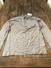 Smartwool Classic Base Layer Pull Over, Gray Size M