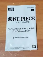 One Piece TCG Sealed Paramount War op-02 Pre-ReleasePack Free Shipping