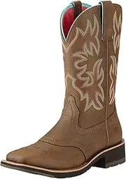 [ARIAT] Delilah Western Boots - Women’s Leather Square Toe Cowgirl Boot