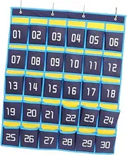 NUOBESTY Classroom Phone Storage Bag Pocket Chart for Cell Phones Numbered Pocket Organizer