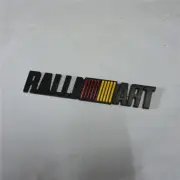 1x Matte Black Yellow RALLI ART Metal Emblem Decal Badge Sticker Racing Turbo 3D (for: Renault)