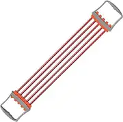 Chest Expander - 5 Spring Arm Exerciser Stretch Bands | Adjustable Fitness Elastic Ropes | Ergonomic Arm Workout Devices, Hand Stretcher For Home, Offices, Gym, Strength Training