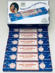NAG CHAMPA Satya Agarbatti incense Sticks PREMIUM (60 sticks of 15g HAND ROLLED)