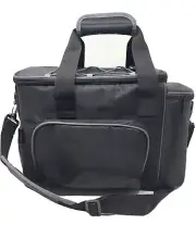 Large Lunch Cooler Bag Insulated Reusable Lunch Bag For Men And Women (Black)