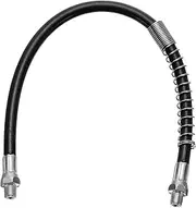 uxcell Grease Gun Hose 15.7" 10000 PSI Spring Flex High Pressure Quick Release Grease Replacement with Coupler 1/8" NPT Threads for Grease Gun, Black