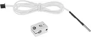 Be In Your Mind 1 Set 3D Printer Heater Block Kit 3D Printer Sensor Heater Block 3D Printer Thermistor Enclosure Cable Heating Block Compatible with E3D V6 Clone