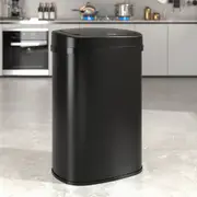 Advwin 50L Motion Sensor Bin Automatic Rubbish Bins Smart Kitchen Waste Trash Can Touch Free Garbage Cabniet Black