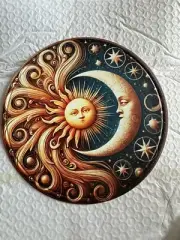 8 inch aluminum Sun/Moon Wall Decoration NEW shipping included