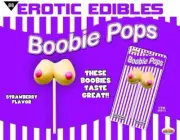 HOTT Products Boobie Pops Strawberry Flavored Adult Candy, New