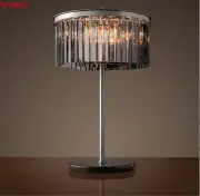 Modern Luxury K9 Crystal LED Table Lamp Living room Bedroom E14 Desk Light