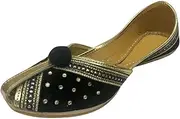 [Step n Style] Women Velvet & Leather Khussa Shoes Punjabi Jutti Indian Traditional Mojari