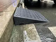 Cuttable Threshold Ramp,Rubber Wheelchair Ramp, Non-Slip Solid Rubber Ramp for Doorways,Driveways,Bathroom (Size : 10cm/4in Rise)